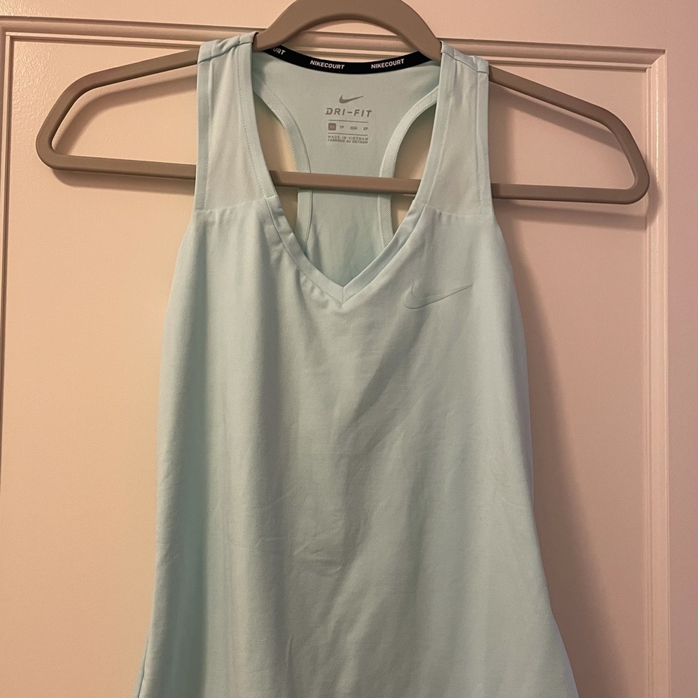 Nike Teal Blue V-Neck Racerback Tank XS